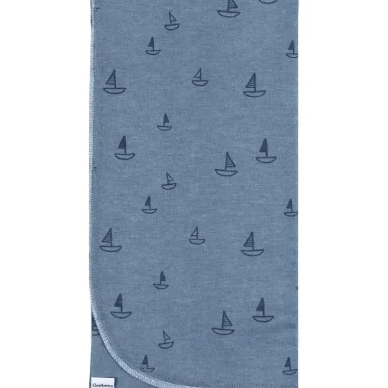 Gerber Blankets & Quilts*Bedding - 4Pk Flannel Blanket, Whale