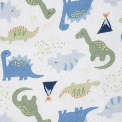Gerber Blankets & Quilts*Bedding - 5Pk Flannel Baby Blanket - Boy Dino Space Blue