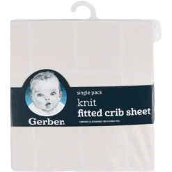 Gerber Crib & Bed Sheets*Bedding - 1Pk Knit Crib Sheet, Beige