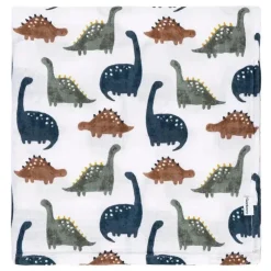 Gerber Blankets & Quilts*Bedding - 2Pk Muslin Blanket, Boy Dino Time