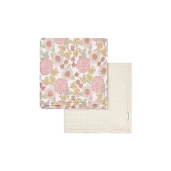 Gerber Blankets & Quilts*Bedding - 2Pk Muslins Blanket, Girl Retro Floral