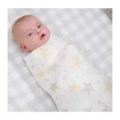 Gerber Blankets & Quilts*Bedding - 2Pk Muslin Blanket, Neutral Celestial