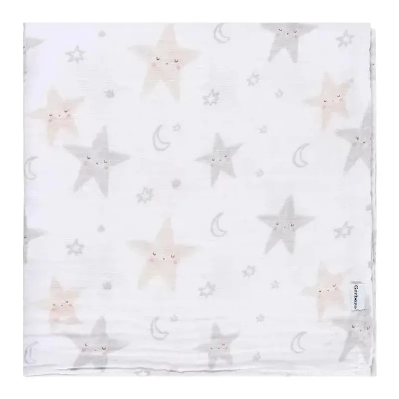 Gerber Blankets & Quilts*Bedding - 2Pk Muslin Blanket, Neutral Celestial