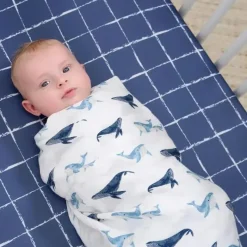 Gerber Blankets & Quilts*Bedding - 2Pk Muslin Blanket, Whale