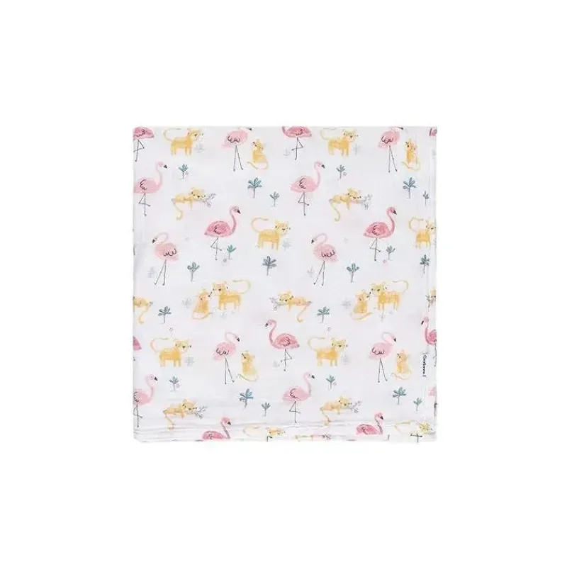 Gerber Blankets & Quilts*Bedding - 2Pk Muslins Blankets, Girl Animal Geo Girl