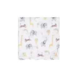 Gerber Blankets & Quilts*Bedding - 2Pk Muslin Blanket, Neutral Animals + Geos