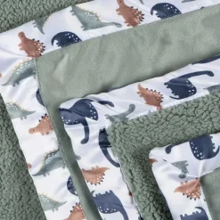 Gerber Blankets & Quilts*Bedding - 1Pk 2Ply Plush Blanket, Dino Time