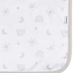 Gerber Blankets & Quilts*Bedding - 1Pk 2Ply Plush Blanket, Neutral Rainbow