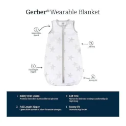 Gerber Wearable Blankets*Bedding - 1Pk Sleep Sack, Neutral Celestial