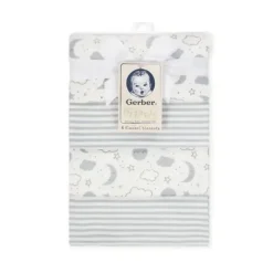Gerber Blankets & Quilts*Organic Flannel Blanket, Grey Clouds