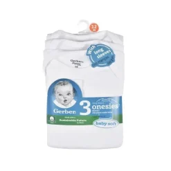Gerber Baby Onesies & Bodysuits*3Pk Long Sleeve Onesies Withe