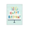 Gina B Designs Gift Wrap*- Birthday Greetings Card, Dot Cake