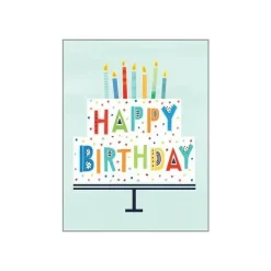 Gina B Designs Gift Wrap*- Birthday Greetings Card, Dot Cake