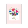 Gina B Designs Gift Wrap*- Birthday Greetings Card, Envelope Bouquet