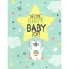 Gina B Designs Gender Reveal*- Welcome Sweet Baby Boy Greeting Card For Baby Shower, New Parents, Mother-To-Be