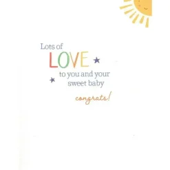 Gina B Designs Gender Reveal*- Welcome to the World Little One New Baby Greeting Card