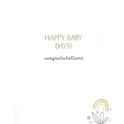 Gina B Designs Gender Reveal*- Zoo Themed New Baby Greeting Card, Welcome Little One