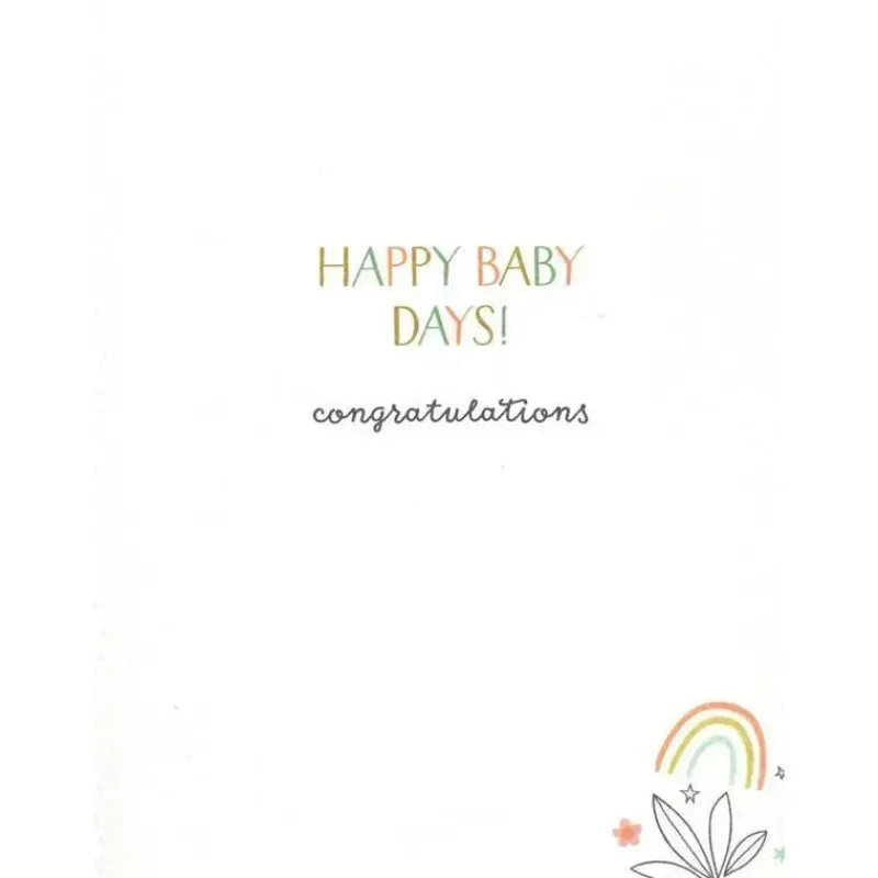 Gina B Designs Gender Reveal*- Zoo Themed New Baby Greeting Card, Welcome Little One