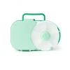Gobe Lunch Box|Dishes, Utensils & Food Containers*Kids - 2 In 1 Lunchbox With Small Spinner Flip, Sage Green