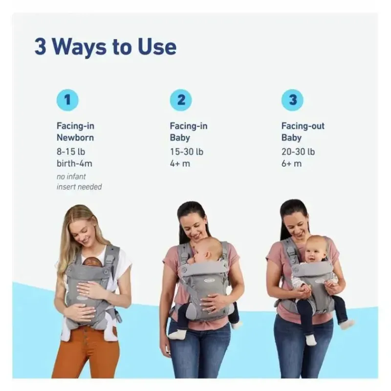 Graco Front, Hip And Backpack Carriers*- Cradle Me Lite 3-in-1 Carrier, Oatmeal