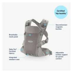 Graco Front, Hip And Backpack Carriers*- Cradle Me Lite 3-in-1 Carrier, Oatmeal