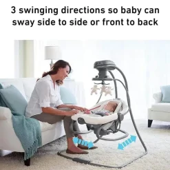 Graco Bouncers, Swings & Rockers*- DuetSoothe Swing Plus Rocker, Winslet