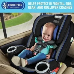 Graco All In One Car Seat|Convertible Car Seats*- 4Ever DLX 4-in-1 Car Seat, Zagg