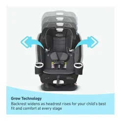 Graco All In One Car Seat|Convertible Car Seats*- 4Ever DLX SnugLock Grow 4-in-1 Car Seat, Maison