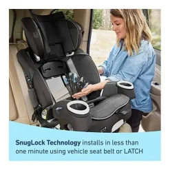 Graco All In One Car Seat|Convertible Car Seats*- 4Ever DLX SnugLock Grow 4-in-1 Car Seat, Maison