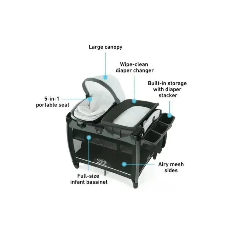 Graco Playards*- Pack 'n Play Rock 'n Grow Playard