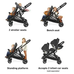 Graco Double Strollers*- Ready2Grow 2.0 Double Stroller, Rafa