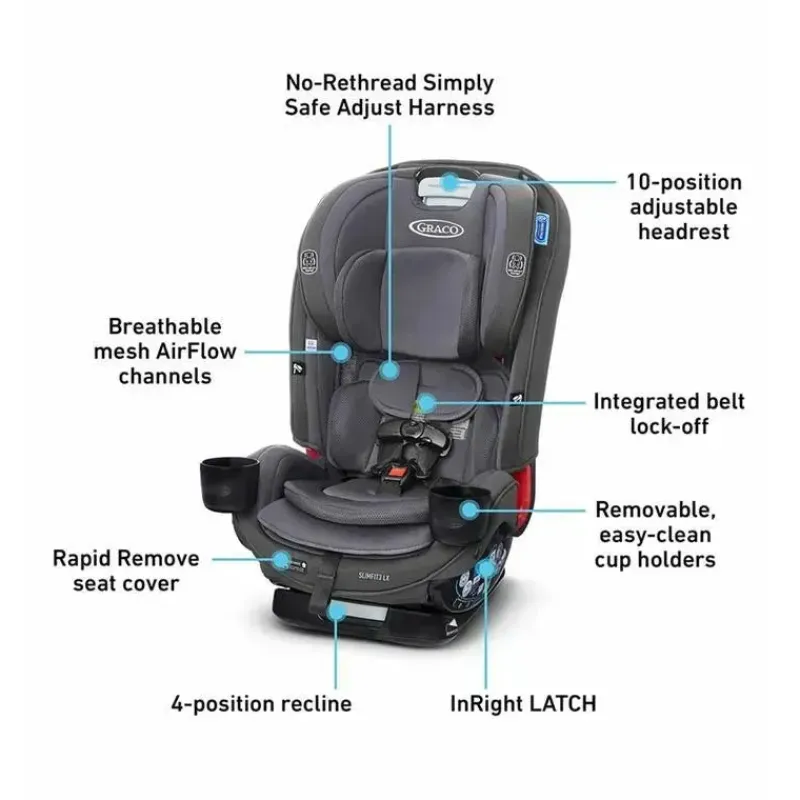 Graco Infant Car Seats*- SlimFit3 LX 3-in-1 All-in-One Convertible Car Seat, Kunningham