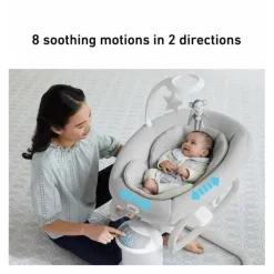 Graco Bouncers, Swings & Rockers*- Soothe My Way Baby Swing with Removable Rocker, Madden