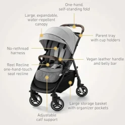 Graco Lightweight Strollers*- Travel System Premier Snugridge Snugfit 35Lx Merge, Midtown