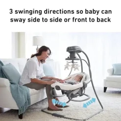 Graco Bouncers, Swings & Rockers*DuetSoothe Swing Plus Rocker-Sapphire