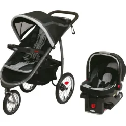 Graco Travel Systems*Fastaction Fold Jogger Click Connect Travel System, Gotham