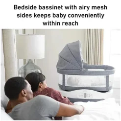 Graco Cradle & Bassinet Bedding*Sense2Snooze Bassinet With Cry Detection - Ellison