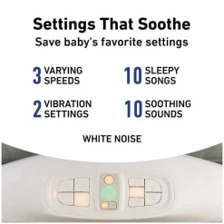 Graco Cradle & Bassinet Bedding*Sense2Snooze Bassinet With Cry Detection - Ellison