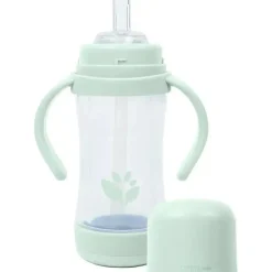 Iplay Straw, Sippy & Training Cups|Dishes, Utensils & Food Containers*Green Sprouts - 5 Oz Glass & Sprout Ware Sip & Straw, Light Sage