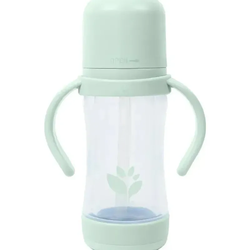 Iplay Straw, Sippy & Training Cups|Dishes, Utensils & Food Containers*Green Sprouts - 5 Oz Glass & Sprout Ware Sip & Straw, Light Sage