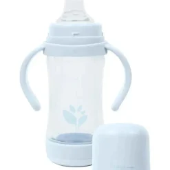 Iplay Straw, Sippy & Training Cups|Dishes, Utensils & Food Containers*Green Sprouts - 5 Oz Glass & Sprout Ware Sip & Straw, Light Blueberry