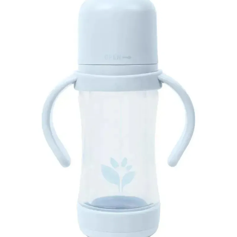 Iplay Straw, Sippy & Training Cups|Dishes, Utensils & Food Containers*Green Sprouts - 5 Oz Glass & Sprout Ware Sip & Straw, Light Blueberry