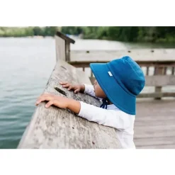 Iplay Baby Hats*Green Sprouts - Baby Breathable Swim & Sun Bucket Hat, Navy