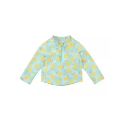 Iplay Baby Swimming Clothes*Green Sprouts - Baby Long Sleeve Zip Rashguard Shirt, Lemons