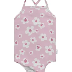 Iplay Baby Swimming Clothes*Green Sprouts - Easy-Change Eco Swimsuit, Light Pink Large Blossoms