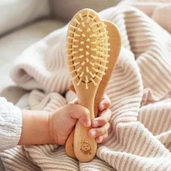 Iplay Grooming*Green Sprouts - Learning Brush & Comb, Natural