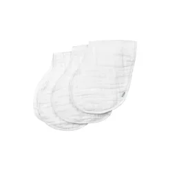 Green Sprouts Organic|Burp Cloths*- 3Pk Organic Muslin Burp Cloths, White