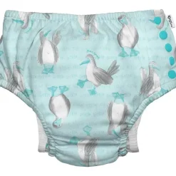 Iplay Swim Diapers*Green Sprouts - Reusable Eco Snap Swim Diaper, Light Aqua Blue