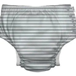 Iplay Swim Diapers*Green Sprouts - Reusable Eco Snap Swim Diaper, Grey Stripe