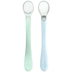 Iplay Utensils & Accessories|Dishes, Utensils & Food Containers*Green Sprouts - Silicone & Sprout Ware First Food Spoons, Light Sage/Light Blueberry